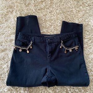 Chico's So Slimming  Embellished Charm Ankle Jeans